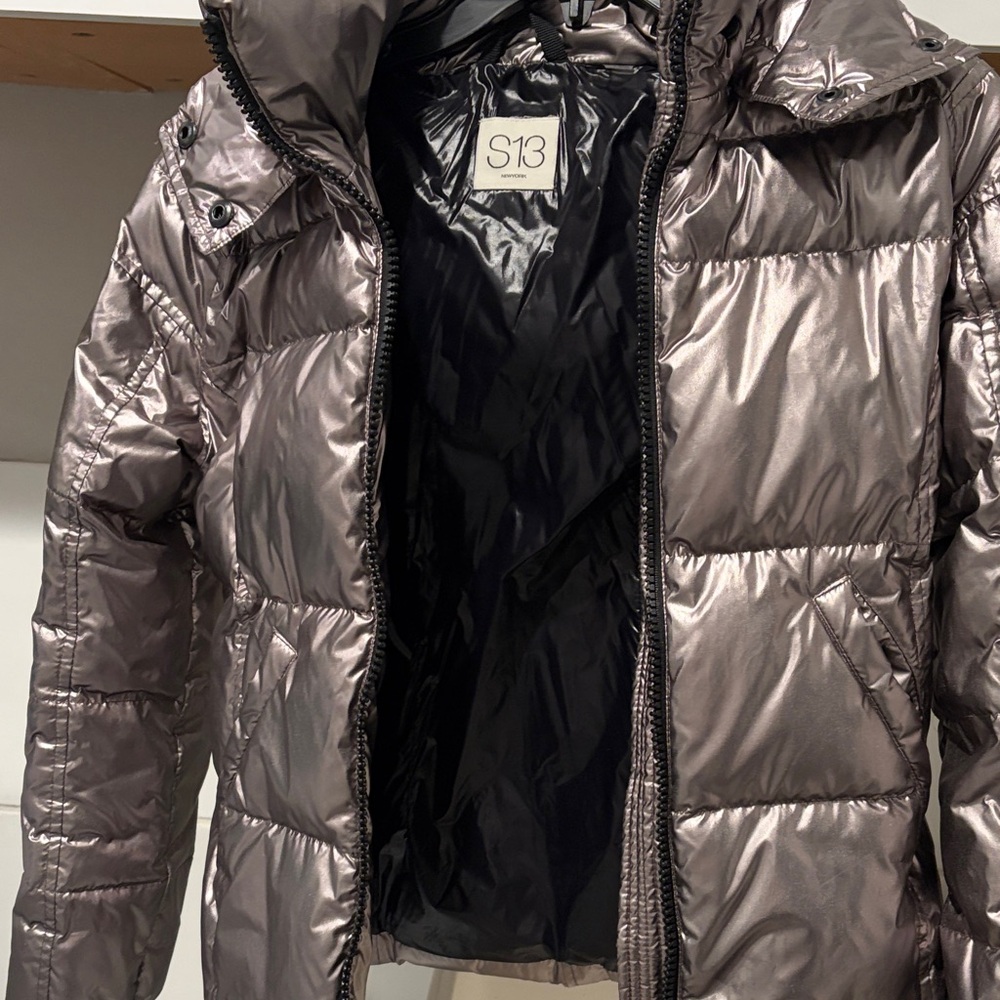 Girls S13 Metallic Puffer Jacket